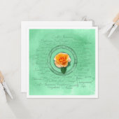 In Bloom Karte (Vorderseite/Rückseite Beispiel)