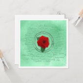 In Bloom Karte (Vorderseite/Rückseite Beispiel)