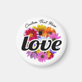 In Bloom - Liebe mit Round Floral Bouquet Magnet