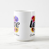 In Bloom - Liebe mit Square Floral Bouquet Kaffeetasse (Mittel)