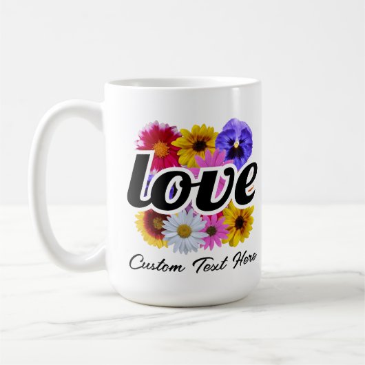 In Bloom - Liebe mit Square Floral Bouquet Kaffeetasse (Links)