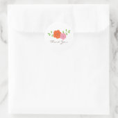 In Bloom Orange Pink Danke Stickers (Tasche)