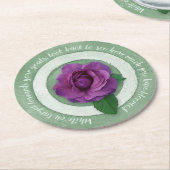 In Bloom Paper Coaster Runder Pappuntersetzer (Angewinkelt)