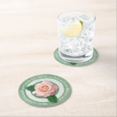 In Bloom Paper Coaster Runder Pappuntersetzer (Vor Ort)
