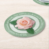In Bloom Paper Coaster Runder Pappuntersetzer (Angewinkelt)