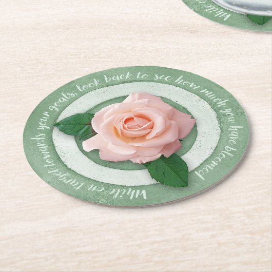 In Bloom Paper Coaster Runder Pappuntersetzer (Angewinkelt)