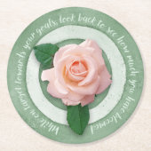 In Bloom Paper Coaster Runder Pappuntersetzer (Vorderseite)