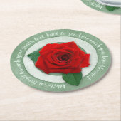 In Bloom Paper Coaster Runder Pappuntersetzer (Angewinkelt)