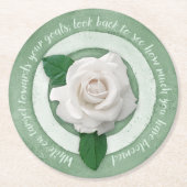 In Bloom Paper Coaster Runder Pappuntersetzer (Vorderseite)