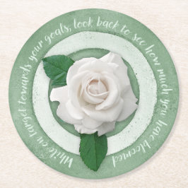 In Bloom Paper Coaster Runder Pappuntersetzer