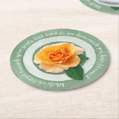 In Bloom Paper Coaster Runder Pappuntersetzer (Angewinkelt)