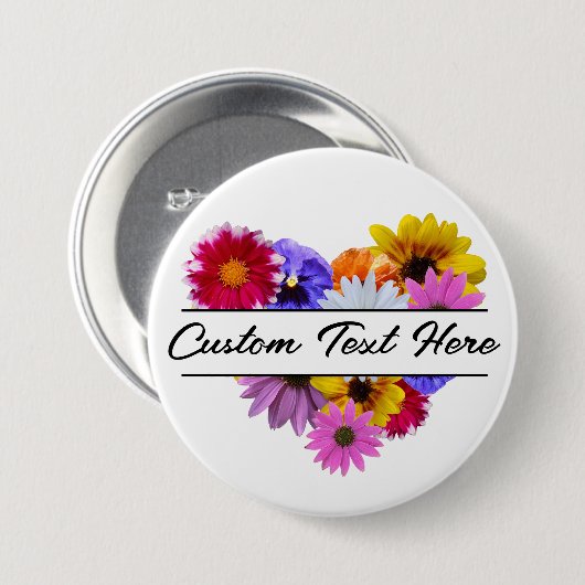 In Bloom - Pulssplit - Blumentopf Button (Vorne & Hinten)