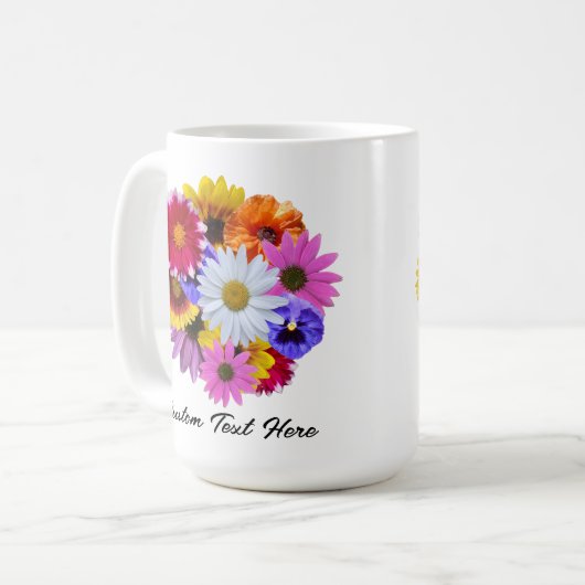 In Bloom - Round Floral Bouquet Kaffeetasse (Vorderseite Links)