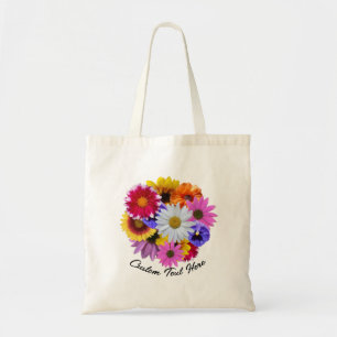 In Bloom - Round Floral Bouquet Tragetasche