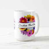 In Bloom - Runde gespaltene Blüte Kaffeetasse (VorderseiteRechts)