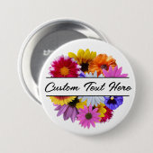 In Bloom - Runde Split Floral Button (Vorne & Hinten)
