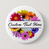 In Bloom - Runde Split Floral Button (Vorderseite)