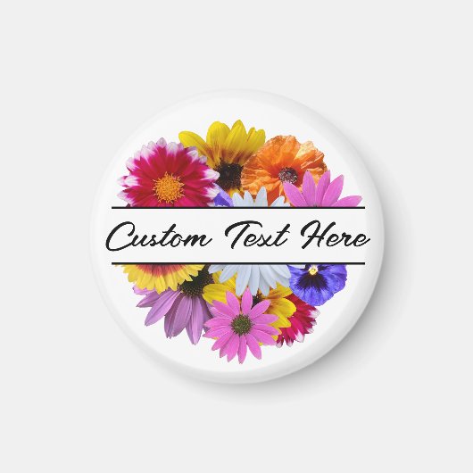 In Bloom - Rundsplit Floral magnet (Vorne)