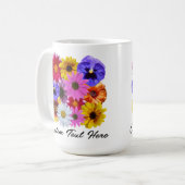 In Bloom - Square Floral Kaffeetasse (Vorderseite Links)