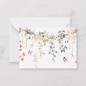 In Bloom Wildblume Personalisiert Mitteilungskarte (Rückseite)