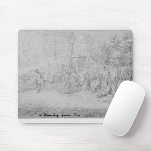 In Bloomsbury Quadrat während der Hitzewelle, 1828 Mousepad (Mit Mouse)