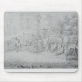 In Bloomsbury Quadrat während der Hitzewelle, 1828 Mousepad (Vorne)