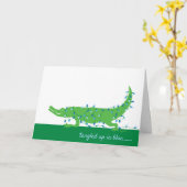 In Blue Holiday Card verwickelt Karte (Gelbe Blume)