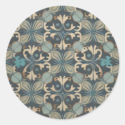 in blue runder aufkleber (Vorderseite)