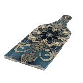 in blue schneidebrett (Ecke)