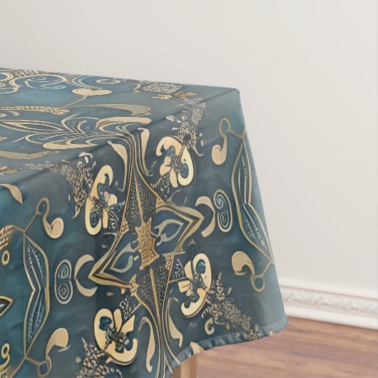 in blue tischdecke (Beispiel)