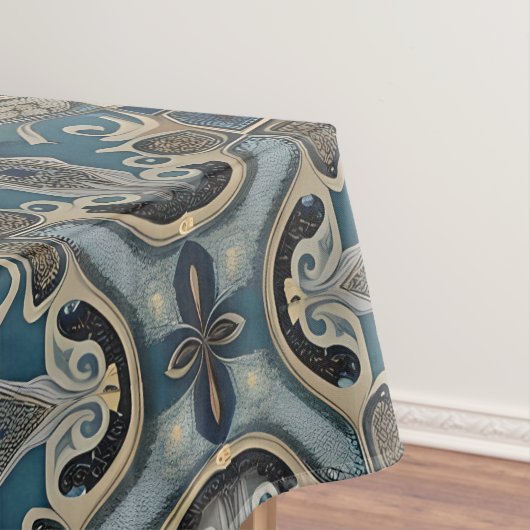 in blue tischdecke (Beispiel)