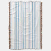in Blues gestreift Decke (Vorderseite Vertikal)