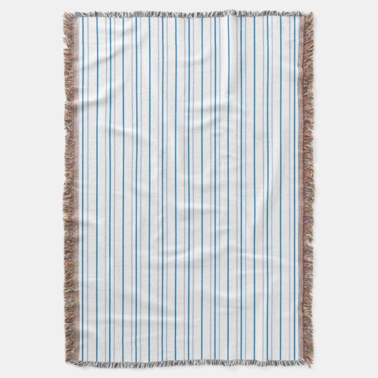 in Blues gestreift Decke (Vorderseite Vertikal)