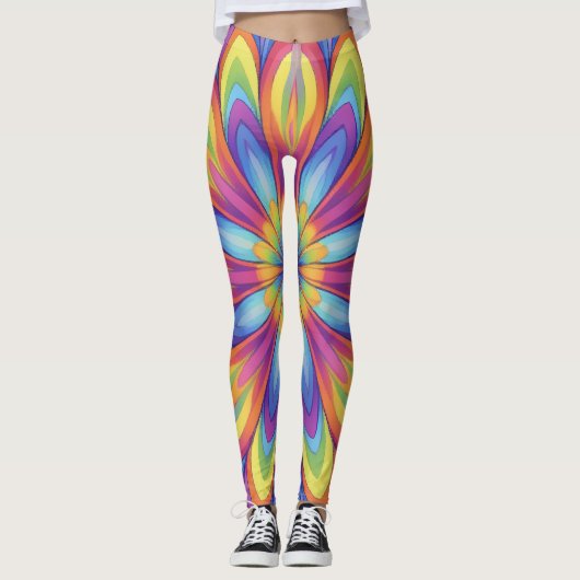 In Blüte Leggings (Vorderseite)