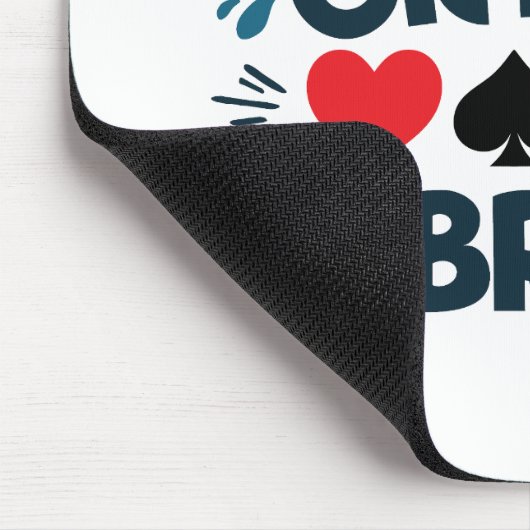 In Bridge Funny Card Game gibt es kein Weinen Mousepad (Ecke)