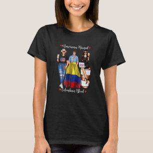 In C Geborene kolumbianische DNA-Blutflagge T-Shirt