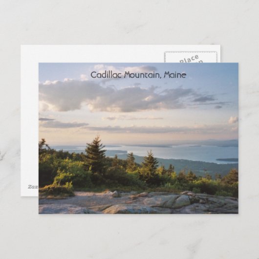 In Cadillac Sunset Postkarte (Vorne/Hinten)