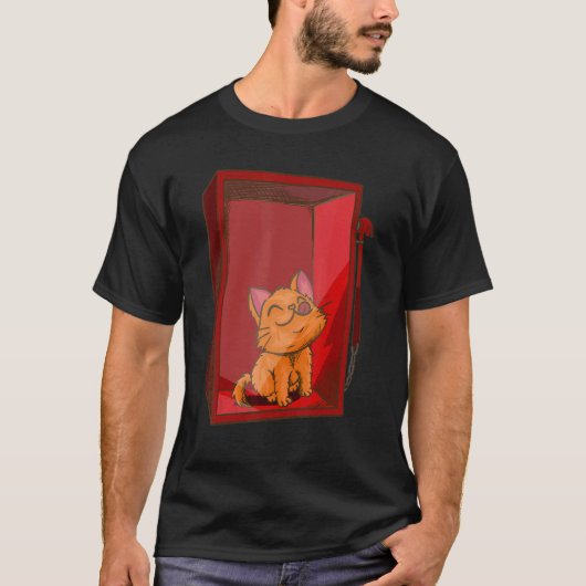 In Case of Unhappiness Break Glass Cat Kitten T-Shirt (Vorderseite)