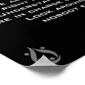 In Charge Lion Poster (Ecke)