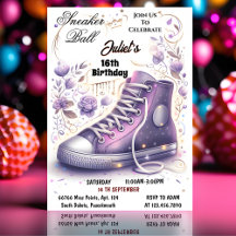 In Chic Shoe Girl Sweet 16 Sneaker Ball Geburtstag