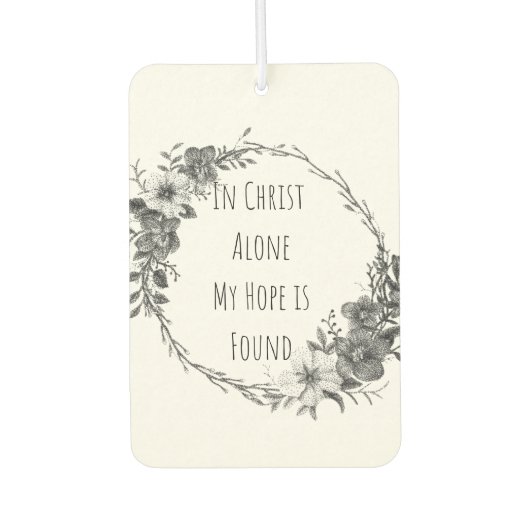 In Christ Alone Air Freshener Autolufterfrischer (Vorderseite)