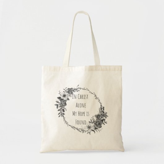 In Christ Alone Canvas-Tasche Tragetasche (Vorne)