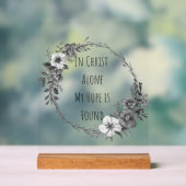 In Christ Alone-Einkaufstasche Acrylschild (Neutral)