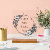 In Christ Alone-Einkaufstasche Acrylschild (Hochzeit)