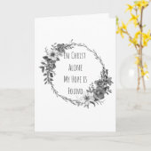 In Christ Alone Greeting Cards Karte (Gelbe Blume)