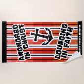 In Christ Beach Handtuch verankert (Vorderseite)