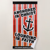In Christ Beach Handtuch verankert (Vorderseite)
