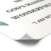 In Christ I Am – Christian Identity Bible Verse Poster (Ecke)