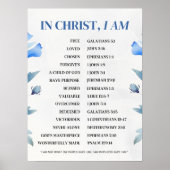 In Christ I Am – Christian Identity Bible Verse Poster (Vorne)