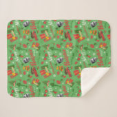 In Christmas Story Green Icon Pattern Sherpadecke (Vorderseite (Horizontal))